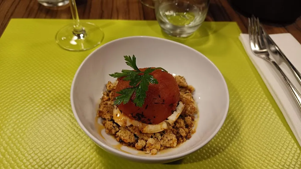 Tomates Rôties Crumble Chèvre Miel